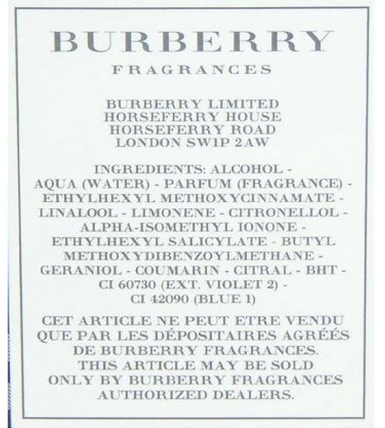 Burberry Brit Eau de Toilette Natural Spray for Men 1.7 oz