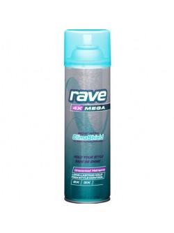 Rave 4X Mega Aerosol Hairspray, Unscented 11 oz