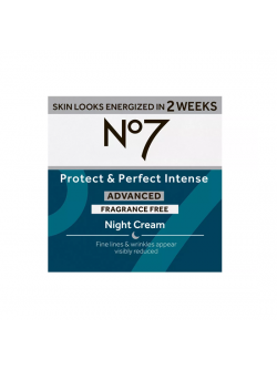 No7 Protect & Perfect Intense Advanced Night Cream Fragrance Free, 1.69 fl oz