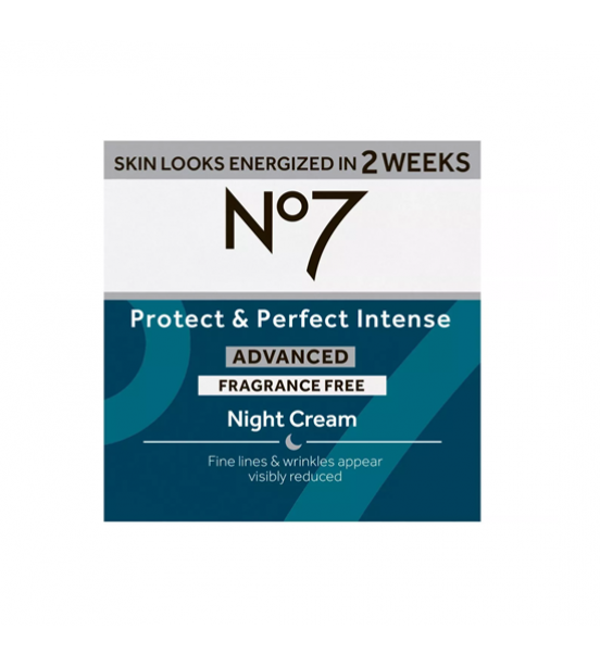 No7 Protect & Perfect Intense Advanced Night Cream Fragrance Free, 1.69 fl oz