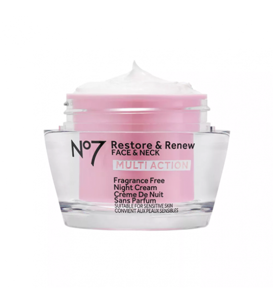 No7 Restore & Renew Multi Action Face & Neck Night Cream 1.69 Fl Oz