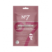 No7 Restore & Renew Multi Action Face & Neck Serum Boost Sheet Mask 0.82 oz