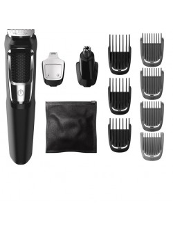 Philips Norelco Series 3000 Multigroom - Men's Rechargeable Electric Trimmer with 13 attachments - MG3750/60