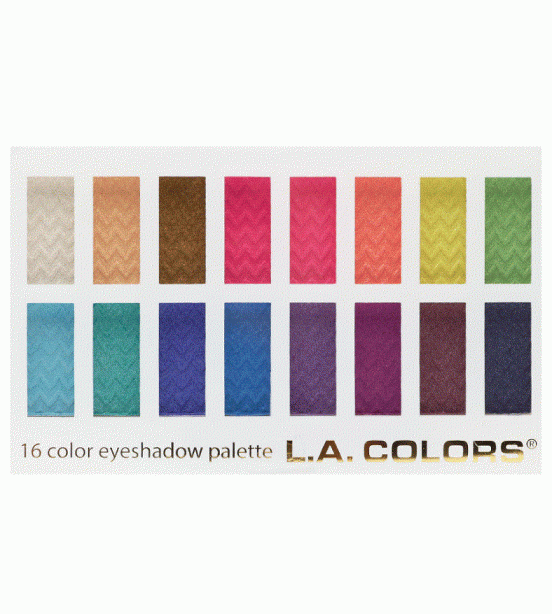 L.A. Colors 16 Color Eyeshadow Palette Haute 0.95 oz