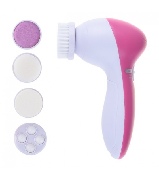 Pretty See 5 in 1 Facial Cleansing Brush- Face Spin Brush Set for Face and Body