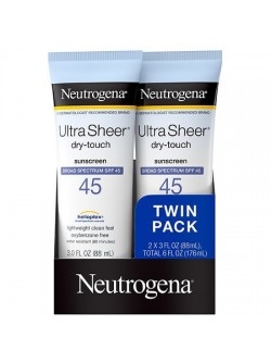Neutrogena Ultra Sheer Dry-Touch Water Resistant Sunscreen SPF  453.0 fl oz x 2 pack