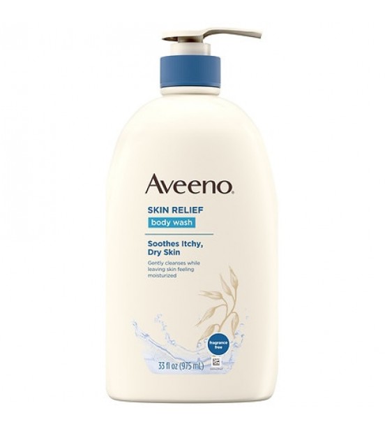 Aveeno Skin Relief Body Wash For Dry Skin Fragrance-Free 33.0 fl oz