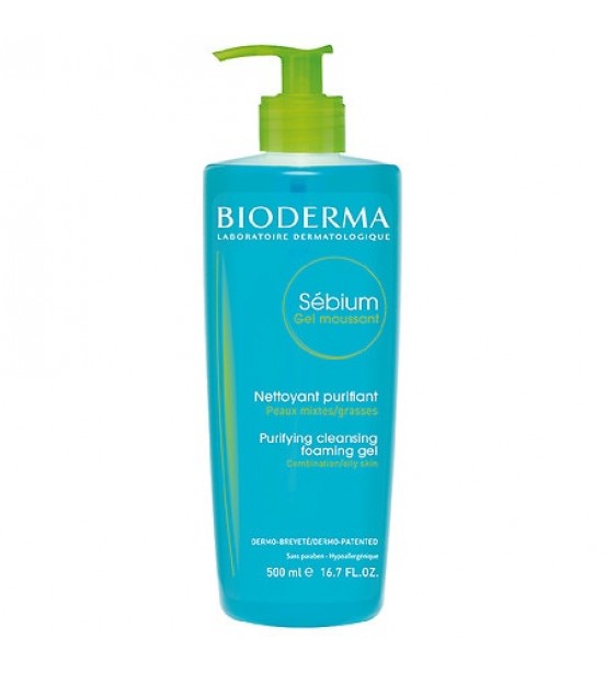 Bioderma Sebium Cleansing and Makeup Removing Foaming Gel for Oily Skin 16.7 fl oz