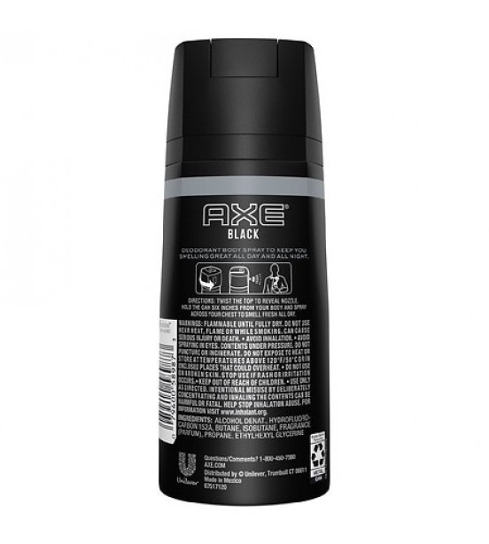 AXE Body Spray for Men Black 4.0 Oz