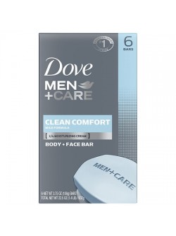 Dove Men+Care Body and Face Bar Clean Comfort Clean Comfort 3.75 OZ x 8 bars