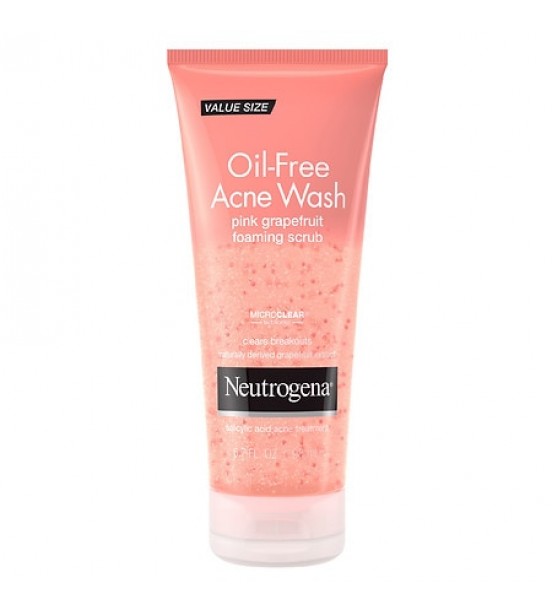 Neutrogena Oil-Free Acne Wash Pink Grapefruit Foaming Scrub Pink Grapefruit 6.7 fl oz
