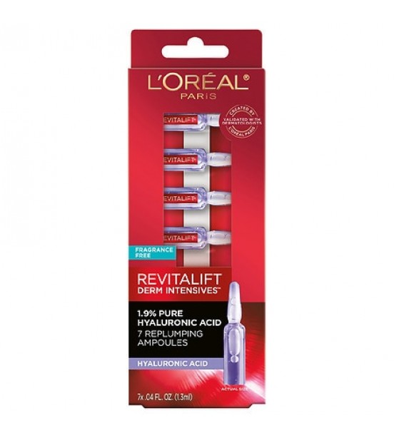 L'Oreal Paris Revitalift Derm Intensives Hyaluronic Acid Ampoules 0.04 fl oz x 7 pack