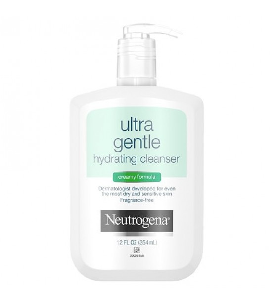 Neutrogena Ultra Gentle Hydrating Creamy Facial Cleanser Fragrance-Free 12.0 fl oz