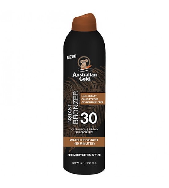 SPF 30 Continuous Spray Sunscreen with Instant Bronzer 6.0 fl oz
