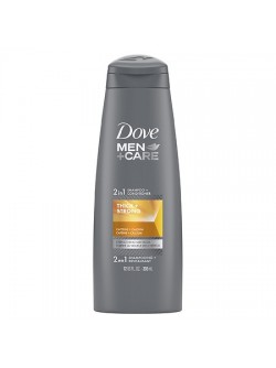 Dove Men+Care 2 in 1 Shampoo and Conditioner Thick and Strong with Caffeine 12.0 oz