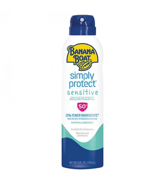 Banana Boat Sensitive Mineral Enriched Sunscreen Spray SPF 50+6.0oz