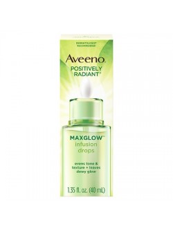 Aveeno Positively Radiant Maxglow Infusion Drops Serum 1.35 fl oz
