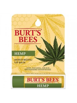 Burt's Bees 100% Natural Origin Moisturizing Lip Balm Hemp with Beeswax 0.15 OZ